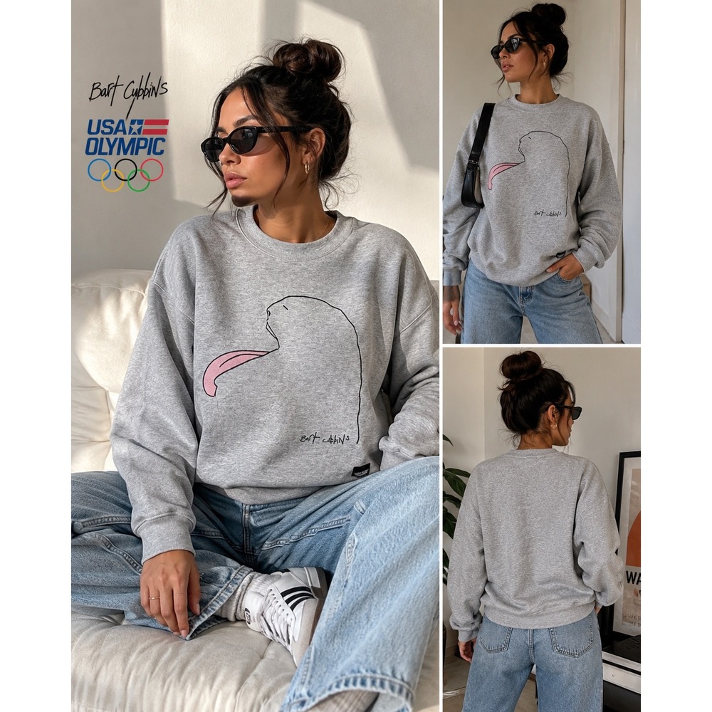 Vintage Bart Cubbins USA Olympic Graphic Sweatshirt Jared Leto / 30 Sec to Mars.